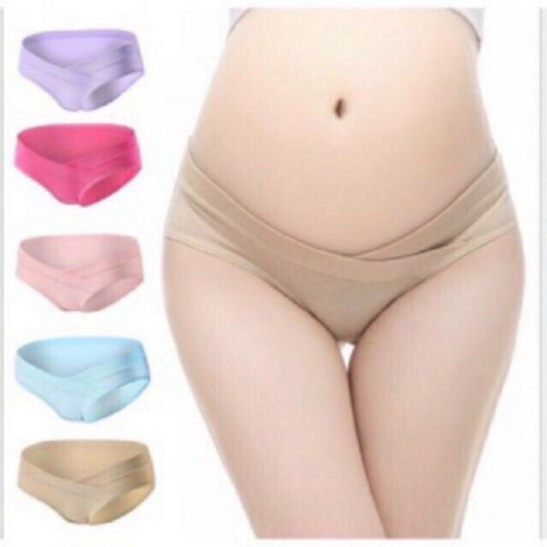 quần lót bầu quần lót bầu cotton,cạp chéo mang lại cảm giác thoải mái cho bà bầu, hàng loại 1
