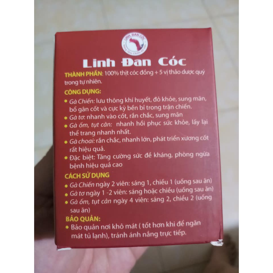 LINH ĐAN CÓC CHO GÀ lọ 120 viên