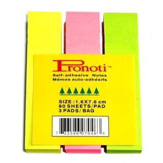 Giấy note 3 màu pronoti 07046 / giấy ghi chú 3 màu pronoti