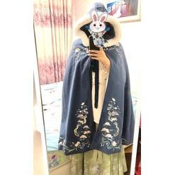 Áo khoác lông / áo choàng lông cổ trang