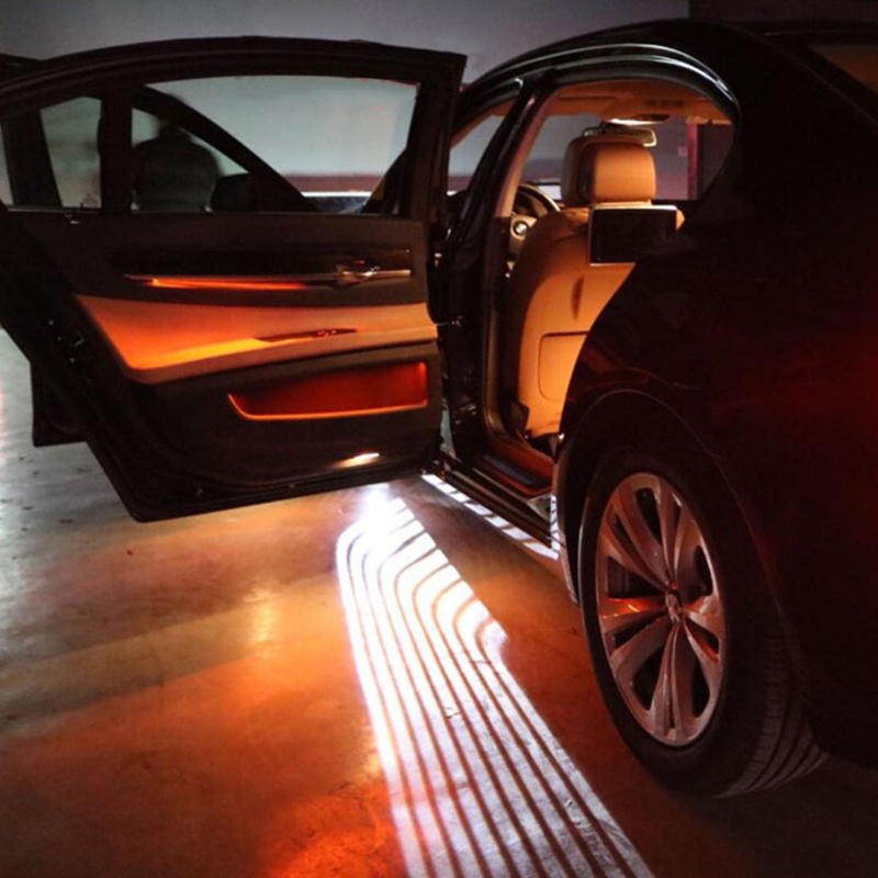 Set 2 Đèn LED Chiếu Sáng Gắn Cửa Xe Ô Tô Hình Thiên Thần