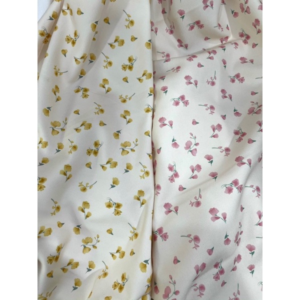 Vải nhung tăm Hàn  hoa đậu biếc siêu xinh