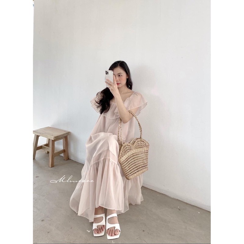 Váy tơ trễ vai | BigBuy360 - bigbuy360.vn