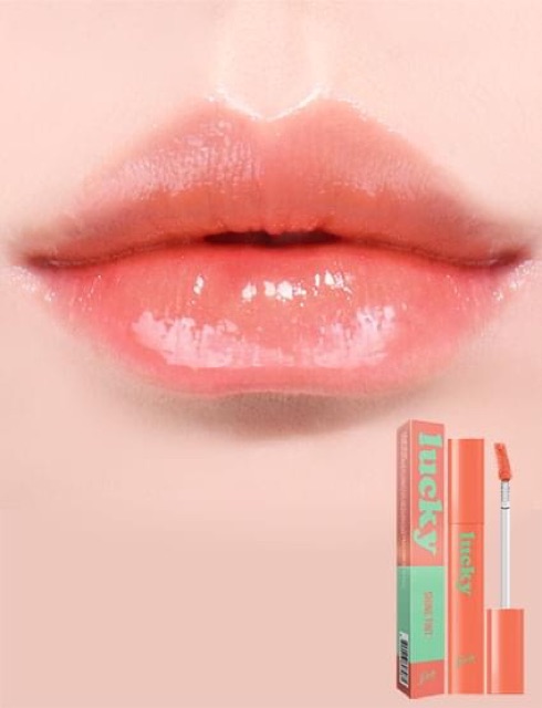 SON LUCKY SHINE TINT -01 NUDE CAM SỮA | BigBuy360 - bigbuy360.vn