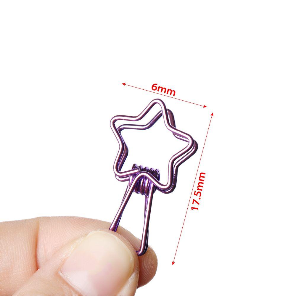 Set 6 Kẹp Giấy Kim Loại Thiết Kế Đục Lỗ Thời Trang DIY