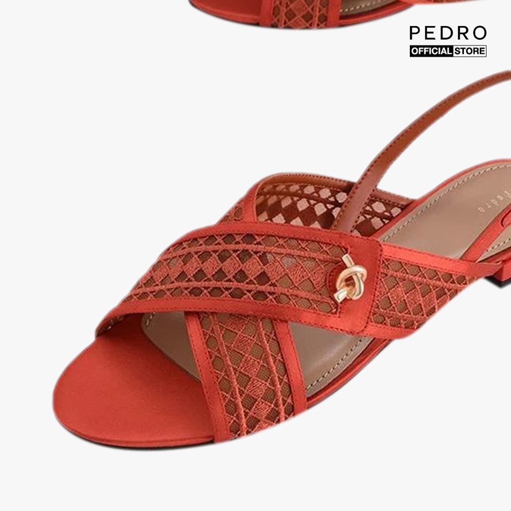 PEDRO - Giày sandal nữ quai chéo Mesh Slingback PW1-65490137-17