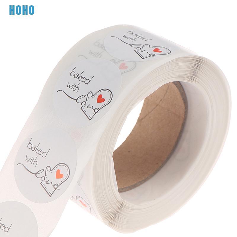 Bộ 500 cái nhãn dán in chữ Thank you for your order trang trí tiện dụng