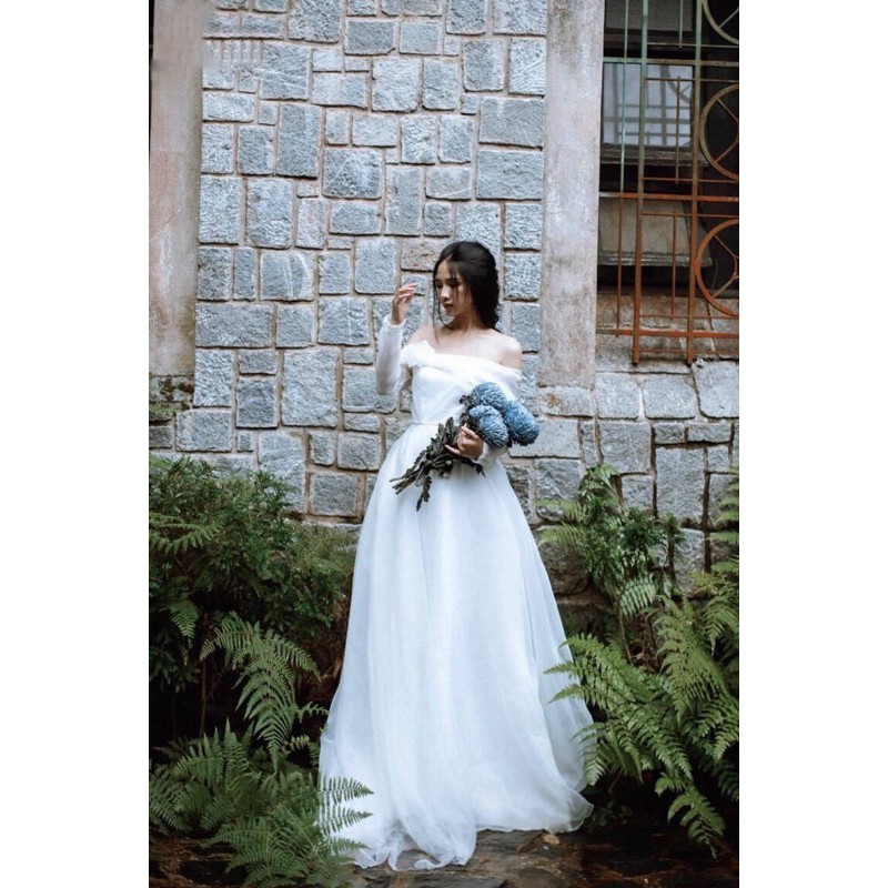 ĐẦM MAXI HOA TAY DÀI