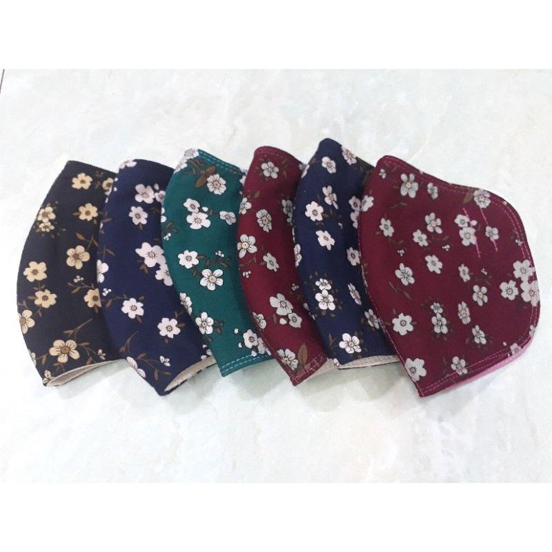 Khẩu trang vải cotton 3 lớp, kiểu truyền thống - Caro nhuyễn, chống tia uv, thoải mái khi đeo, tái sử dụng