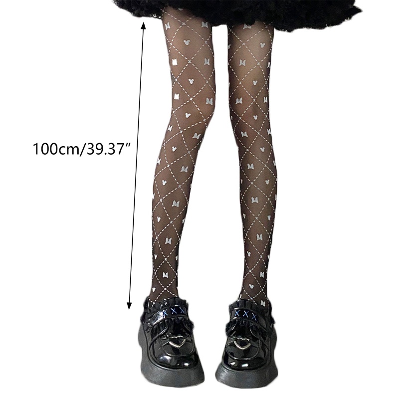 XIXI Quần Tất Mỏng Họa Tiết Chấm Bi / Trái Tim / Hình Xăm Thời Trang Cho Nữ