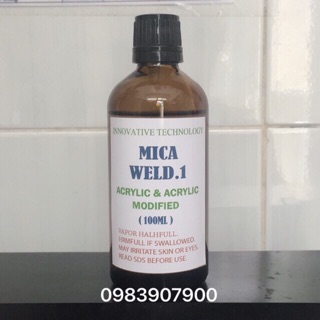 KEO LẠNH ACRYLIC WELD.1 DÁN MICA ĐÀI LOAN TRONG SUỐT 100ML