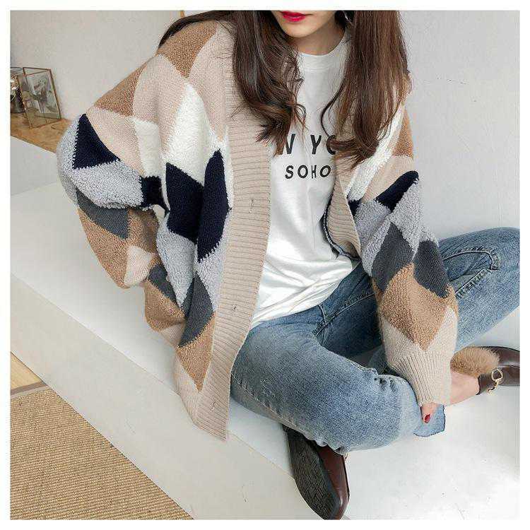 Áo Khoác Nữ Cardigan Len Dáng Dài Mùa Đông Đẹp Phong Cách Hàn Quốc (Hồng) | WebRaoVat - webraovat.net.vn