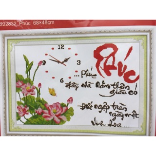 tranh thêu đồng hồ phúc 222832