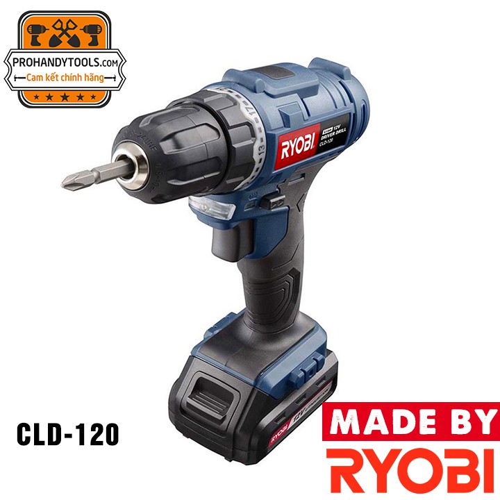 Máy Vặn Vít Cầm Tay Ryobi CLD- 120 12V (Dùng Pin)