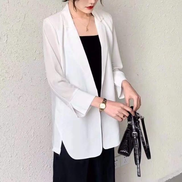 [Có ảnh thật] Áo blazer mỏng (4 màu)