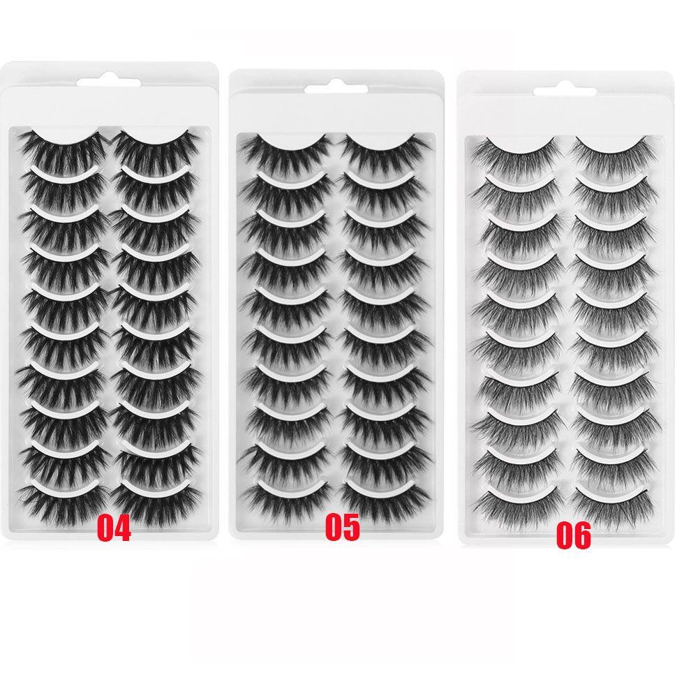 Set 10 Cặp Lông Mi Giả Dài Tự Nhiên Làm Thủ Công SKONHED