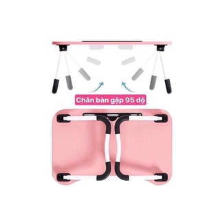 Bàn gỗ mini gấp gọn có khe để ipadds