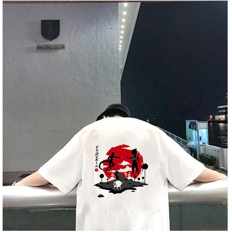 Áo thun unisex form rộng Goku phong cách  Nhật Bản vải dày mịn 2020T2408