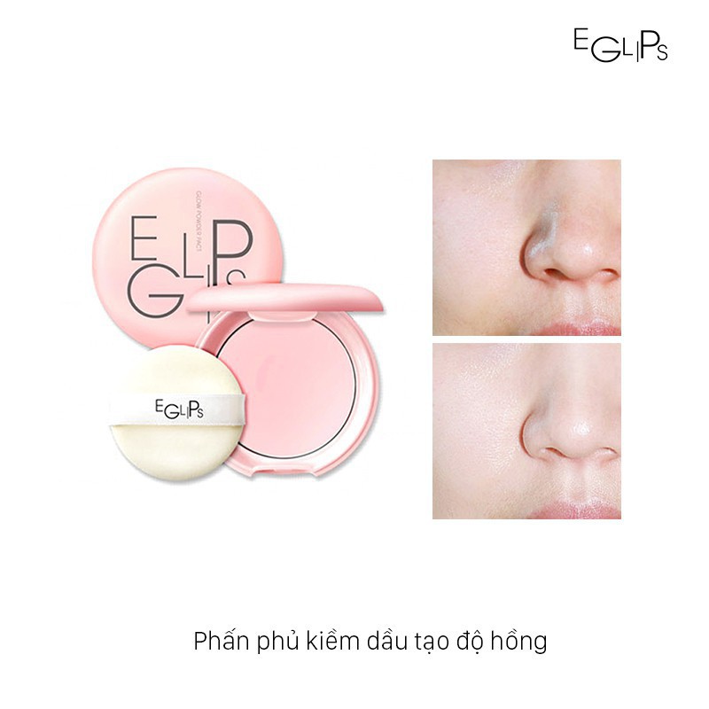 Phấn Phủ Tạo Độ Bóng Hồng Hào Làn Da Eglips Glow Powder Pact(Pink)