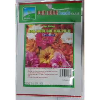 Hạt giống hoa mười giờ kép MIX PN 11 gói 50 hạt - Hạt giống Thương hiệu phú nông