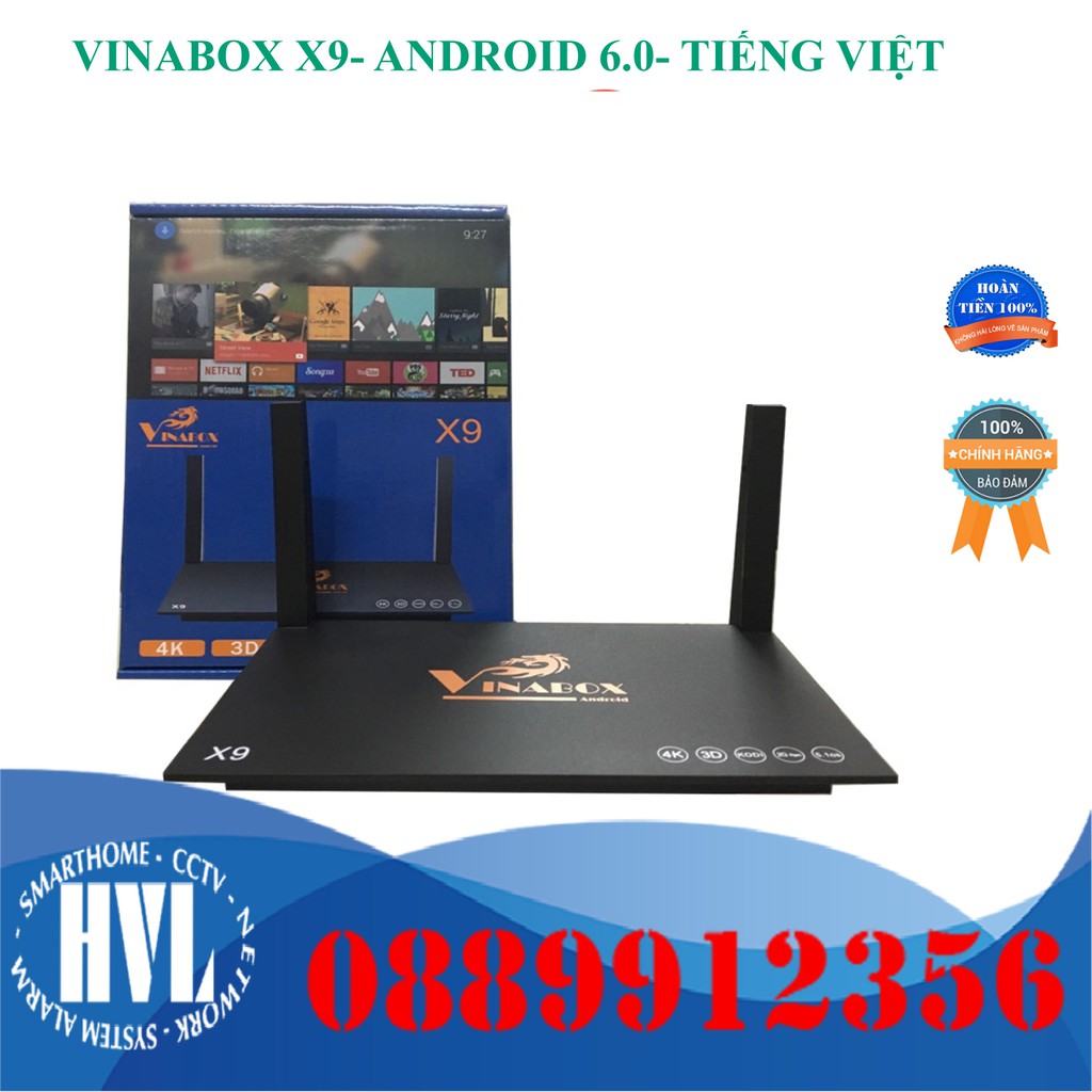 VINABOX X9- ANDROID 6.0- TIẾNG VIỆT