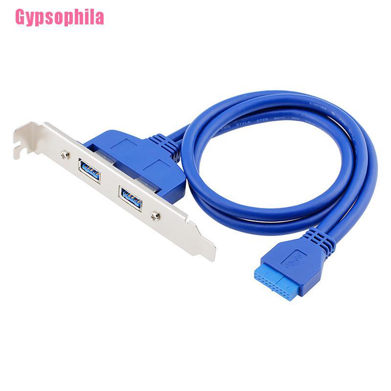 Dây Cáp Nối Chuyển Đổi 2 Cổng Usb 3.0 Sang Bo Mạch Chủ 20pin Chuyên Dụng