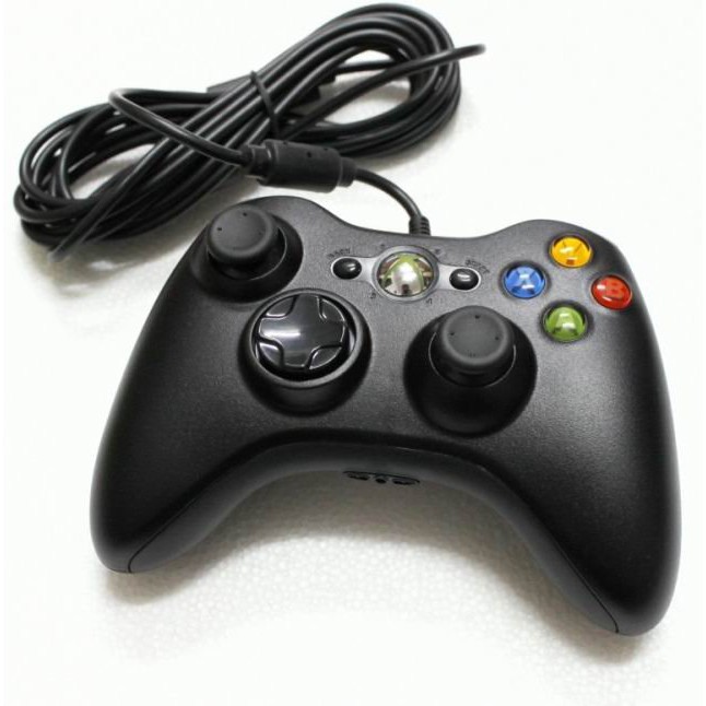 Tay cầm Chơi Game Xbox 360 Microsoft ♥️ FREESHIP ♥️ Full box Có Rung - Tay Cầm Có Dây Cho PC, Laptop, Skill FO4, PES