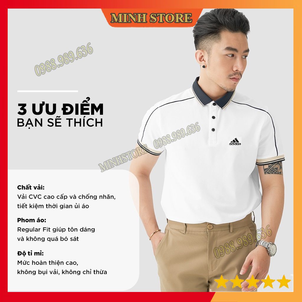 Áo polo nam cổ bẻ cộc tay vải cá sấu cotton phong cách trẻ trung, áo polo chuẩn form cao cấp co dãn 4 chiều AT03 - MS66