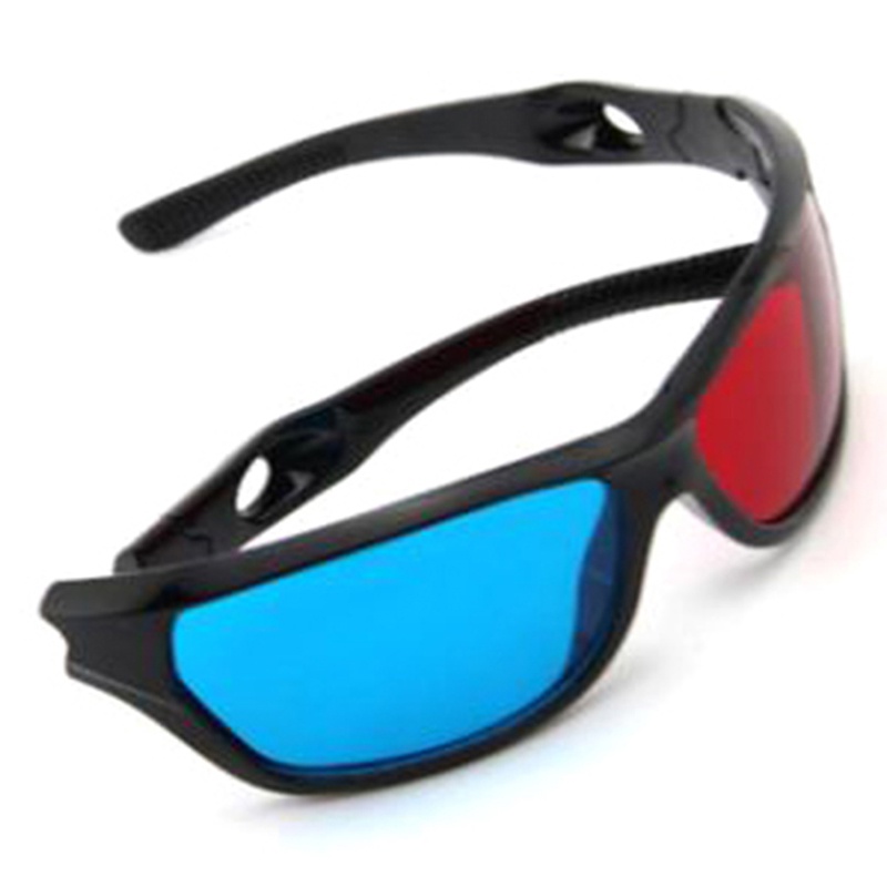 DSVN 2pcs Frame Red Blue 3D Glasses For Dimensional Anaglyph Movie Game DVD