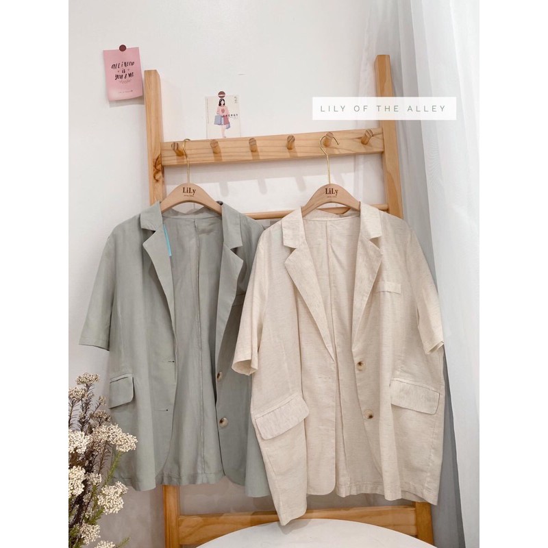 Blazer 2 túi nắp ( còn xanh)