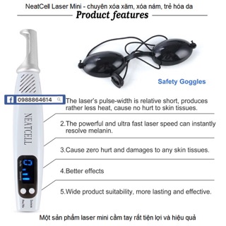 Máy xoá hình xăm laser mini neat cell