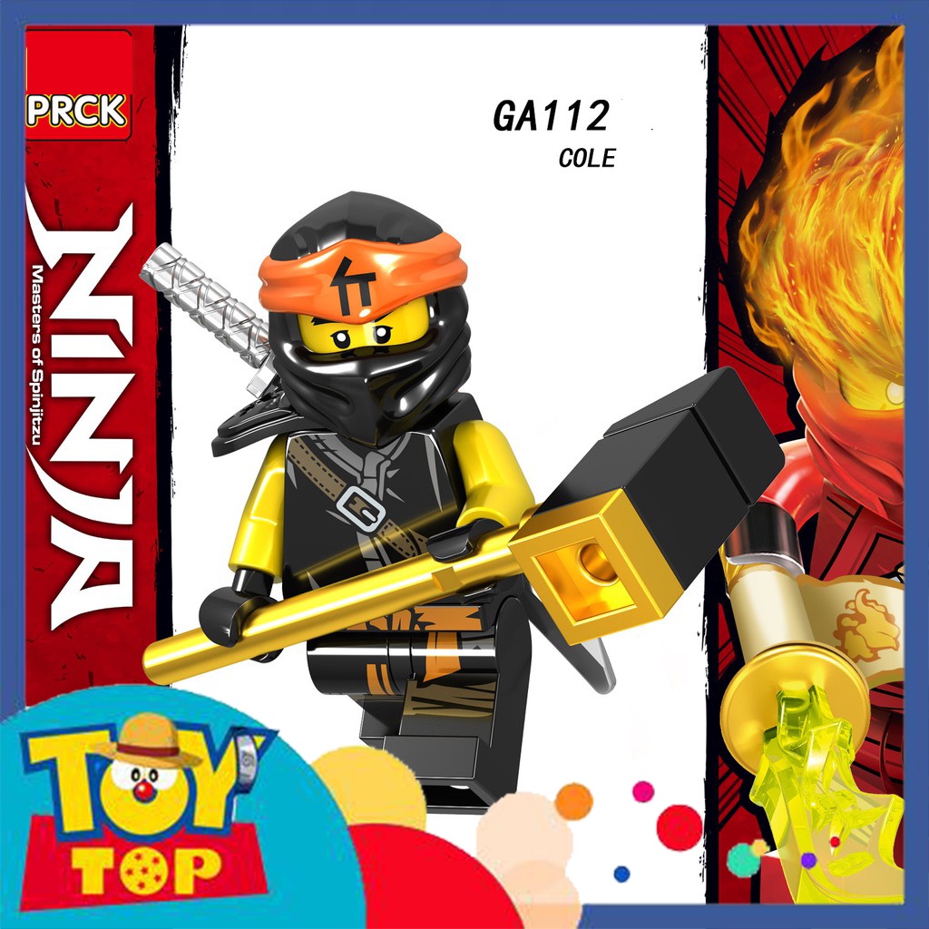 Đồ chơi lắp ghép Ninja : Minifigure ninja season 11 nhân vật ay Jane Kai Lloyd Wu Nya Cole GA107 - GA114