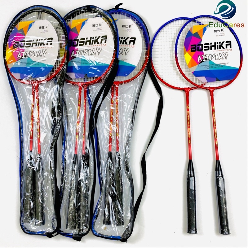 Bộ 02 vợt cầu lông Boshika sport 601 - Tặng kèm 2 quả cầu dành cho học sinh, sinh viên