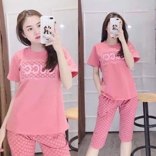 Bộ cotton mặc nhà