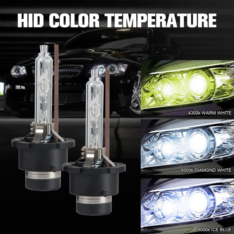 Set 2 bóng đèn thay thế đèn pha Xenon 35W 4300K ​/ ánh sáng trắng cao/ D2S HID/ 4300K