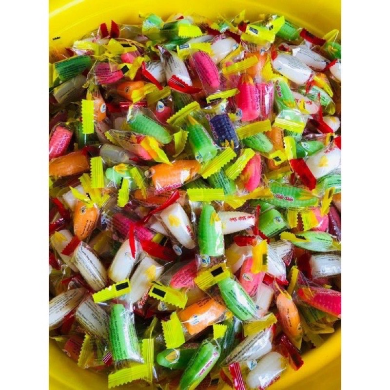 Bắp dẻo ngũ sắc túi zip 500gr