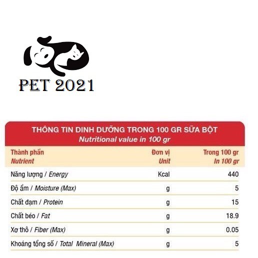 Sữa bột Dr.kyan Predogen  cho chó bầu, chó con bổ sung khoáng vitamin canxi dinh dưỡng - hộp giấy 110gr