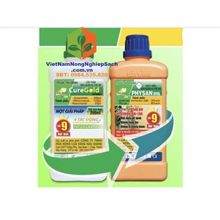 CUREGOLD & PHYSAN – GIẢ I PHÁP 9 TRONG 1 ĐẶ C T RỊ NẤ M BỆ NH CHO CÂY TRỒNG 400ML