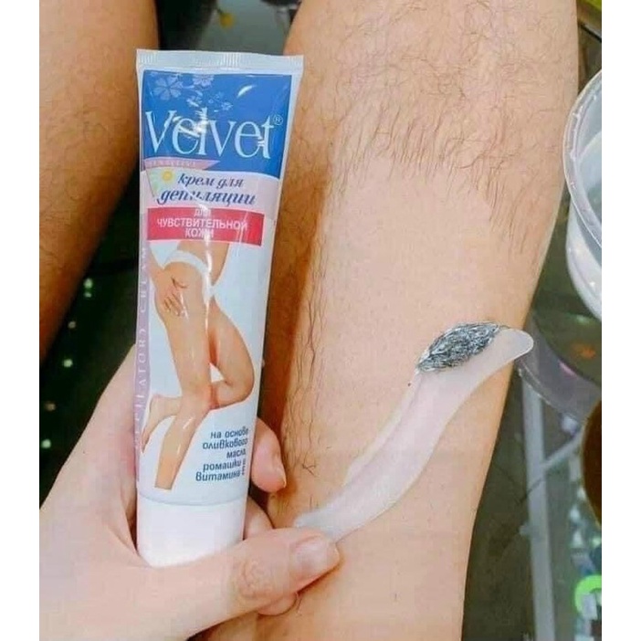 Kem Tẩy Lông VELVET Nga tẩy siêu sạch an toàn lành tính chính hãng
