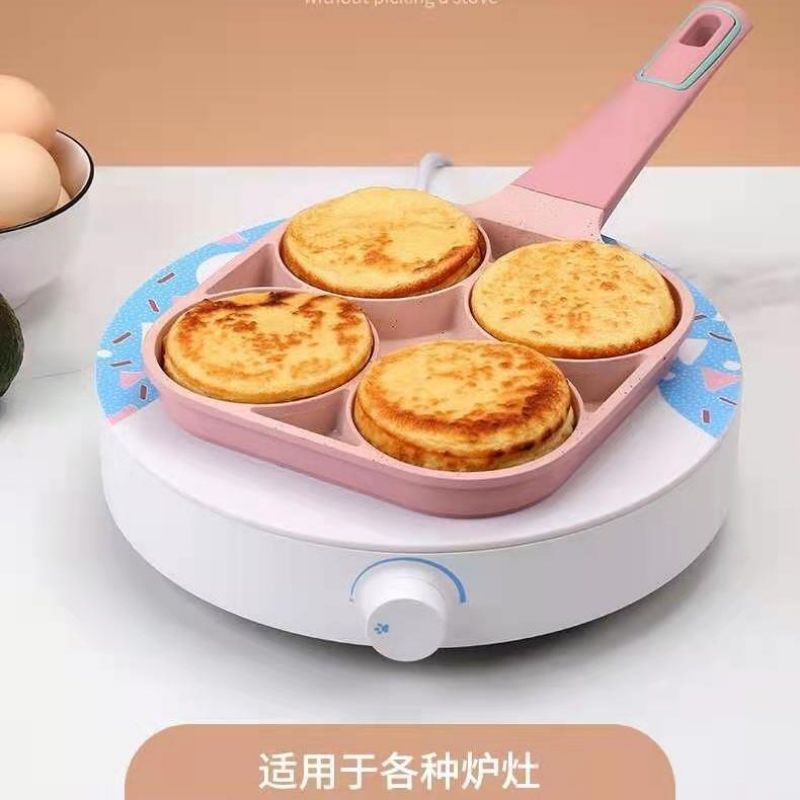(Sẵn) Chảo ốp trứng rán trứng chiên trứng 4 lỗ