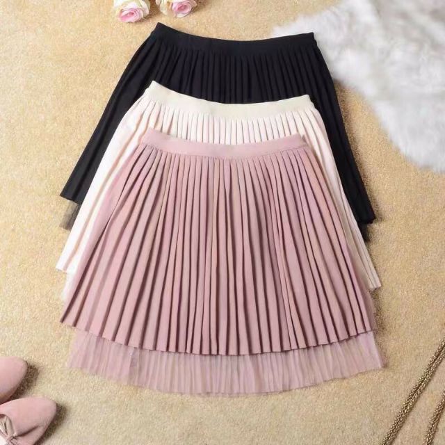 Chân váy xếp li chân voan hàng Quảng Châu | BigBuy360 - bigbuy360.vn