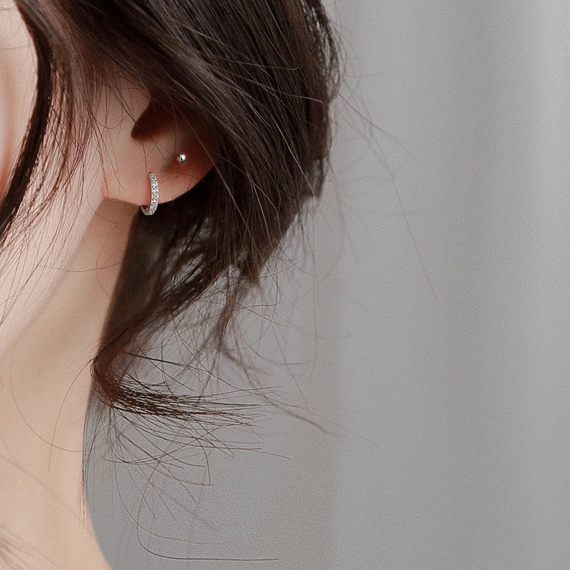 Khuyên Tai Nữ Khuyên Tai Tròn Hoa Tai Kim Loại Mạ Vàng 14k Đính Đá Sang Trọng Cho Nữ