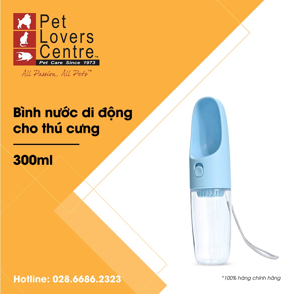 Bình nước du lịch cho thú cưng DOGNESS  TRAVEL BOTTLE WITH FILTER (BLUE) 300ml (D02)