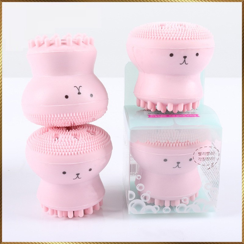 Cọ Rửa Mặt Hình Bạch Tuộc BT15 Đa Năng Tiện Lợi