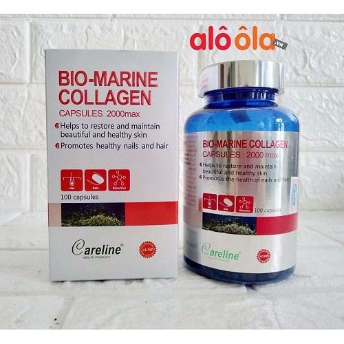 [Chuẩn air] Viên uống làm đẹp da Bio Marine Collagen Careline 2000max 100 viên