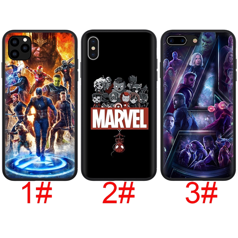 Ốp lưng hình Avengers Endgame Marvel Iron Man cho Apple iPhone 11 Pro XS Max XR X 8 7 6S 6 Plus 5S 5 SE 2020