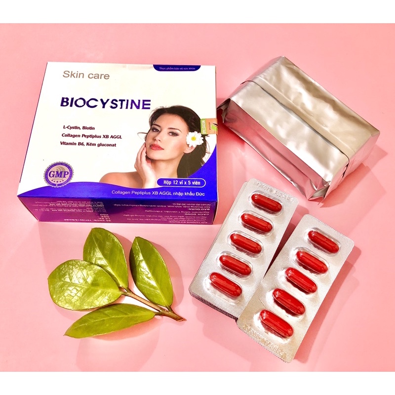 [CHÍNH HÃNG] Viên Uống Biocystine - Viên Uống Đẹp Da, Đẹp Tóc, Giảm Mụn, Mờ Thâm Nám, Chống Lão Hoá