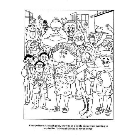 Bộ 33 tranh tô màu Michael Jackson, tranh tô màu dành cho người lớn, giấy tô màu dành trẻ em