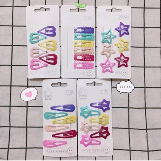 Set 6c kẹp tóc màu mè tuổi thơ