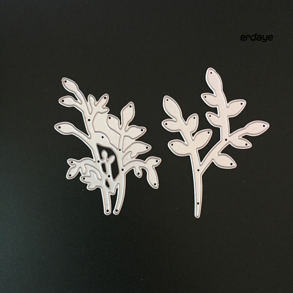 Khuôn cắt giấy làm từ kim loại hình lá trang trí sổ lưu niệm